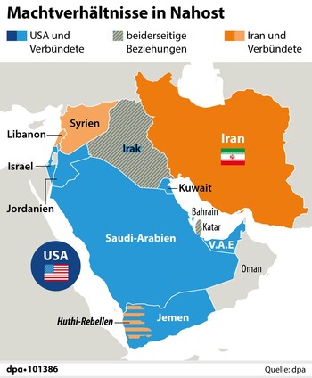 Naher Osten – die Machtverhältnisse 
