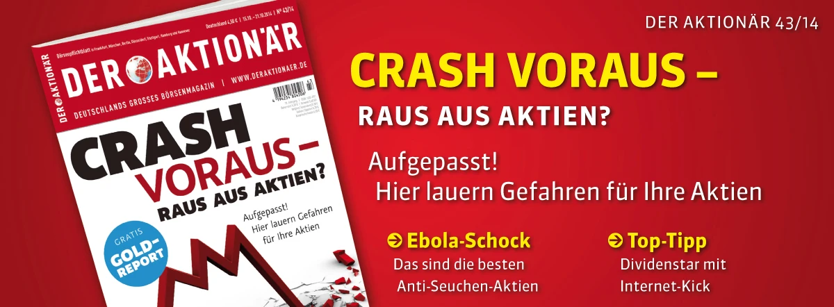 Crash voraus - raus aus Aktien? Aufgepasst! Hier lauern Gefahren für Ihre Aktien +++ Außerdem: Was kauft Warren Buffett?