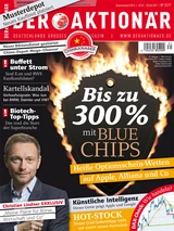 DAX: Neue Ausgabe: Bis zu 300% mit Blue Chips: Heiße Optionsschein‑Wetten auf Apple, Allianz und Co +++ Kartellskandal: Was tun bei BMW, Daimler und VW? +++ Buffett unter Strom: Sind E.on und RWE Kaufkandidaten?