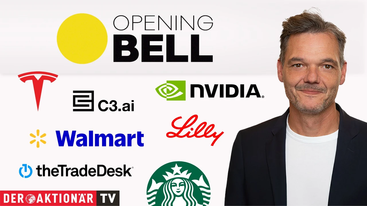 Opening Bell: Inflationsdaten treiben Wall Street an; Bitcoin, Tesla, C3.ai, Bigbear.ai, Walmart, Nvidia, Eli Lilly, Starbucks im Fokus 