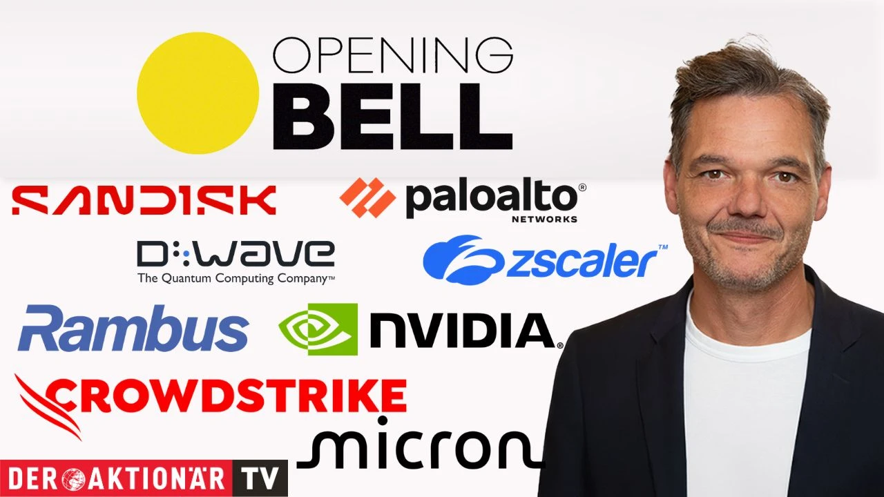 Opening Bell: Rekord‑Rally setzt sich fort; ZScaler, Palo Alto Networks, Micron Technology, Sandisk, Rambus im Fokus