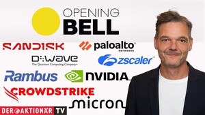 Opening Bell: Rekord‑Rally setzt sich fort; ZScaler, Palo Alto Networks, Micron Technology, Sandisk, Rambus im Fokus 