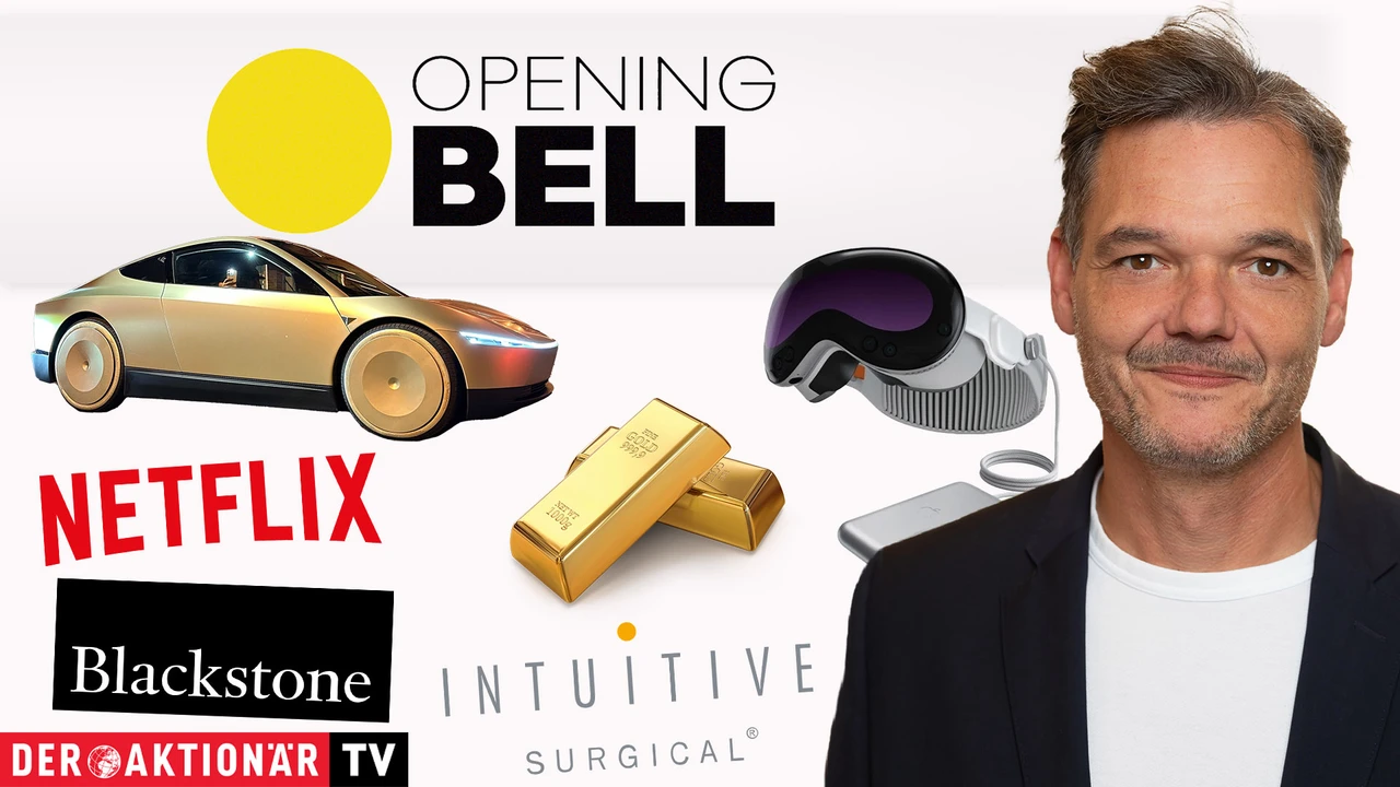 Opening Bell: Wall Street vor positivem Wochenabschluss; Netflix, Intuitive Surgical, Sea, Tesla, Blackstone, Apple im Fokus