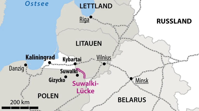 Suwalki-Lücke zwischen Polen und Litauen