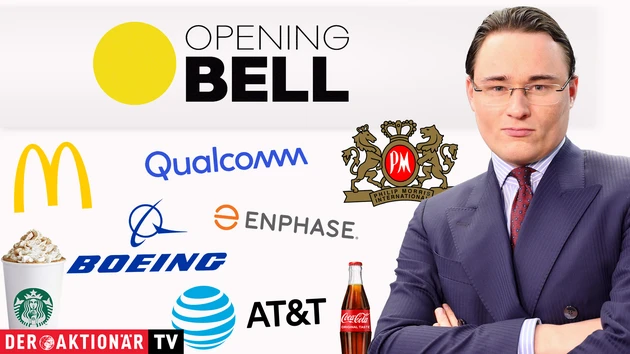 Opening Bell: Philip Morris, McDonald's, Coca‑Cola, Boeing, AT&T, Qualcomm, Starbucks, Enphase