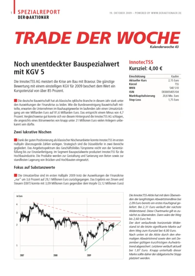 Trade der Woche (KW 43)