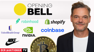 Opening Bell: Wall Street weitet Verluste aus; Bitcoin, Coinbase, Robinhood, Nike, Shopify im Fokus 