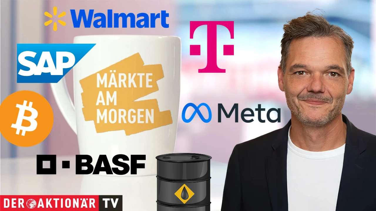 Märkte am Morgen: DAX startet stabil in ereignisreiche Woche; Öl, Bitcoin, Meta, Walmart, Deutsche Telekom, SAP, Vonovia,  