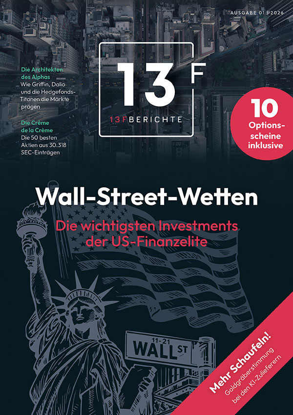 Cover 13F-Berichte: Wall-Street-Wetter – Die wichtigsten Investments der US-Finanzelite