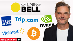 Opening Bell: US‑Börsen starten nach Rekordlauf stabil in die Woche; Bitcoin, Amazon, Nvidia, Trip.com, Booking Hldgs., Walmart, Digital World Aquisition, Super Micro im Fokus  / Foto: bmag