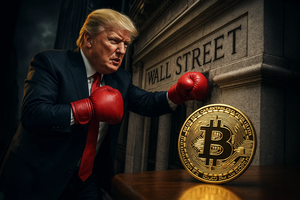 Bitcoin: Trump holt zum Schlag gegen US‑Banken aus  / Foto: ChatGPT/Sora