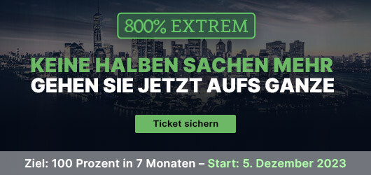 Ihr Ticket für 800% EXTREM – Runde 13