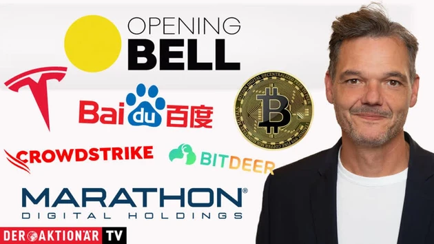 Opening Bell: Bitcoin, Marathon Digital, Bitdeer, Crowdstrike, Microsoft, Tesla, Baidu, Nvidia