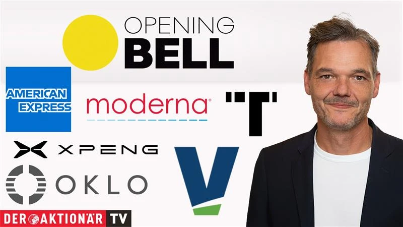 Opening Bell: Wall Street zum Wochenstart schwächer; American Express, Moderna, Alibaba, Oklo, Vistra Energy, Tempus AI, Xpeng im Fokus