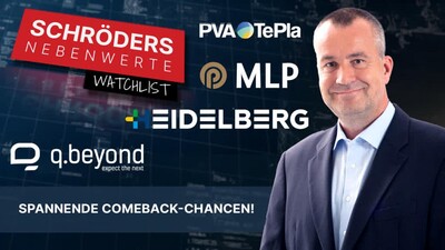 PVA TePla, q.beyond, Heidelberger Druck, MLP - Schröders Nebenwerte-Watchlist