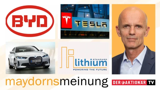 Maydorns Meinung: Tesla, BYD, BMW, Livent, Standard Lithium, JinkoSolar, SolarEdge, Encavis, Varta