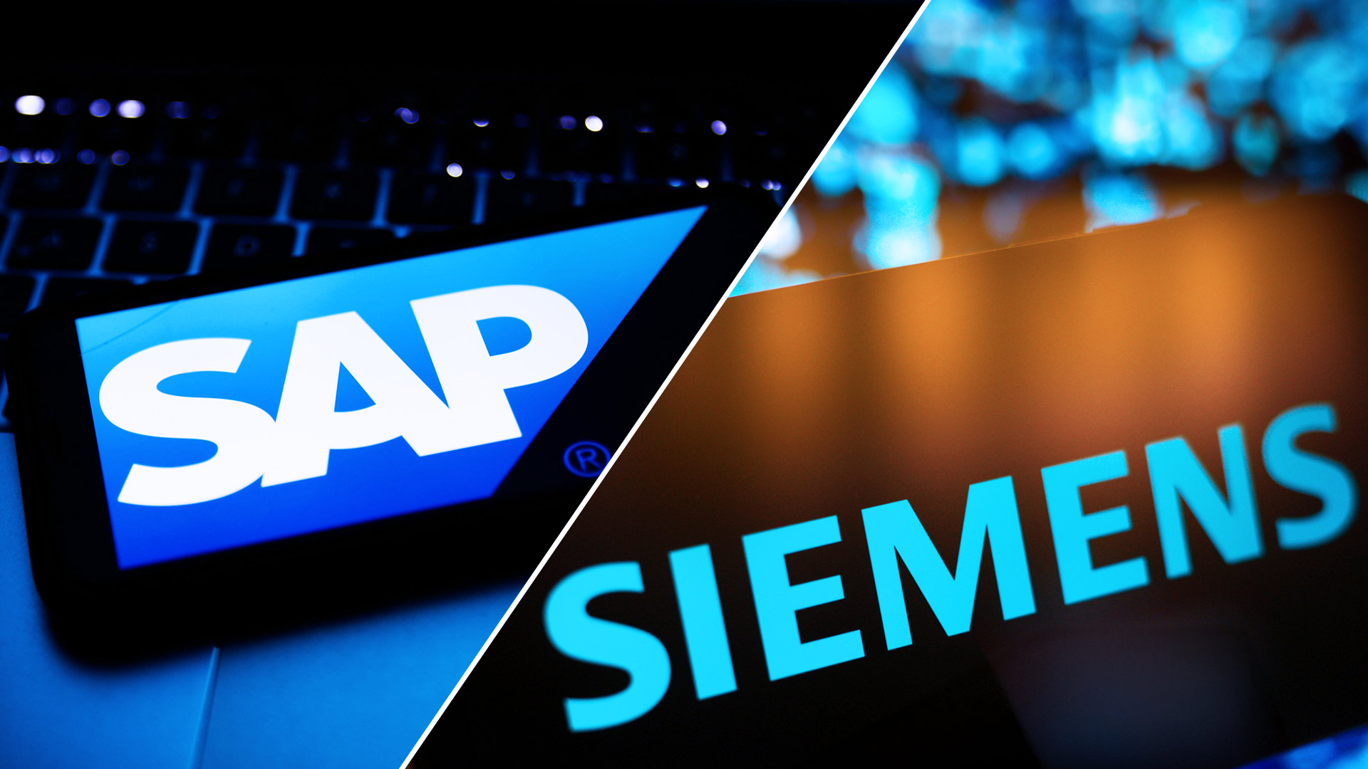 Auf Rekordhoch und da geht noch mehr: Lieber Aktie von SAP oder Siemens kaufen? (Foto: Jaap Arriens/Jakub Porzycki/NurPhoto/picture alliance/dpa [M])