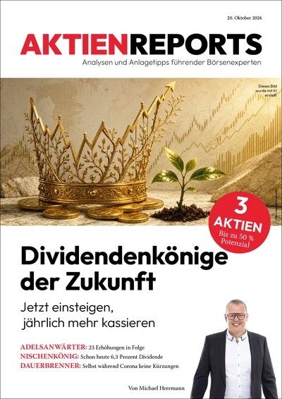 Dividendenkönige der Zukunft: Jetzt einsteigen, jährlich mehr kassieren