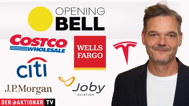 Opening Bell: US‑Nebenwerte drehen auf; Russel 2000, S&P500, Wells Fargo, JPMorgan, Citigroup, Tesla, Joby Aviation, Costco im Fokus 