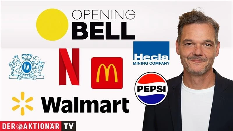 Opening Bell: Wall Street startet mit Verlusten; Netflix, PepsiCo, Philip Morris, Norwegian Cruise, McDonald's, Walmart im Fokus