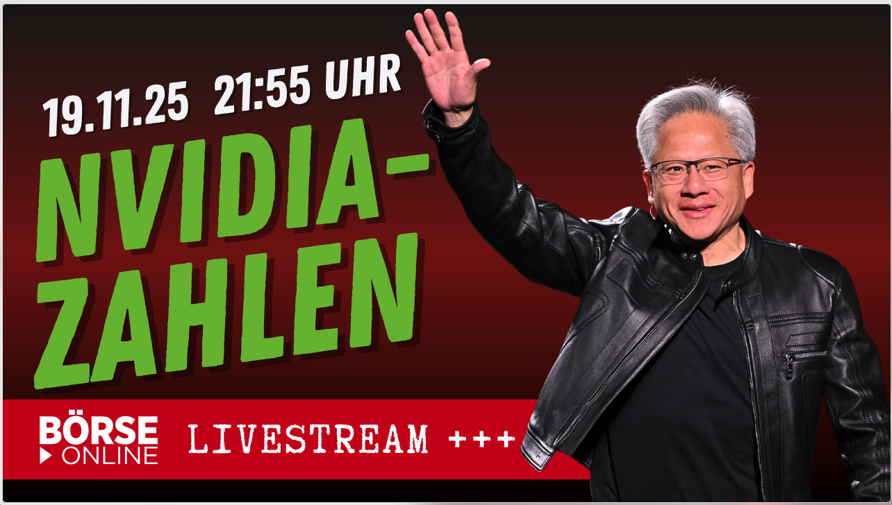 Die Nvidia&#8209;Zahlen am Mittwoch live im Videostream bei BÖRSE ONLINE (Foto: Composing BÖRSE ONLINE )