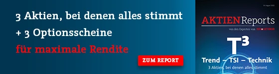 3 Aktien bei denen alles stimmt plus 3 Optionsscheine für maximale Rendite im neuen Aktienreport von DER AKTIONÄR