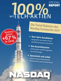 100% mit Tech-Aktien: Die Trend-Raketen des Nasdaq Composite 2017