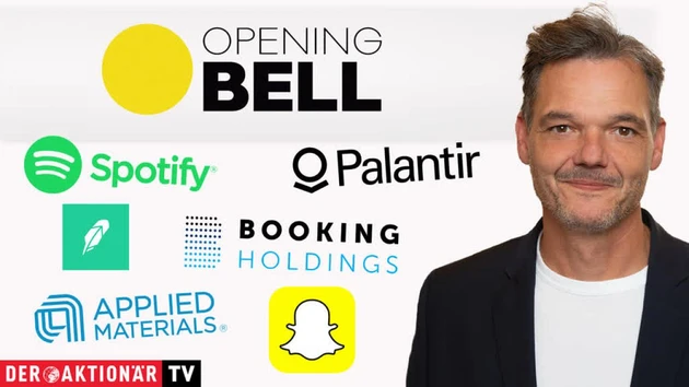 Opening Bell: Applied Materials, Amazon, Palantir, Shopify, Robinhood, Booking Holdings, Snap