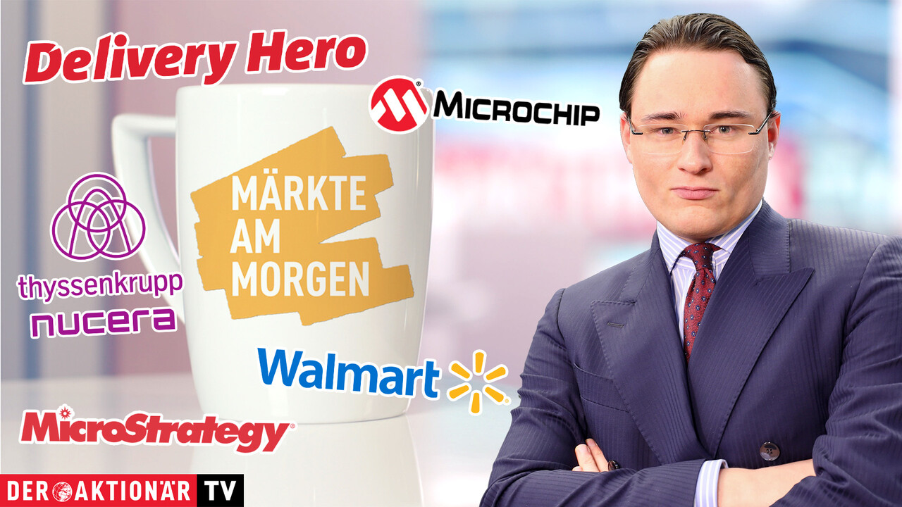 Märkte am Morgen: DAX unverändert; Delivery Hero, MicroStrategy, Microchip Technology, Walmart, Thyssenkrupp Nucera