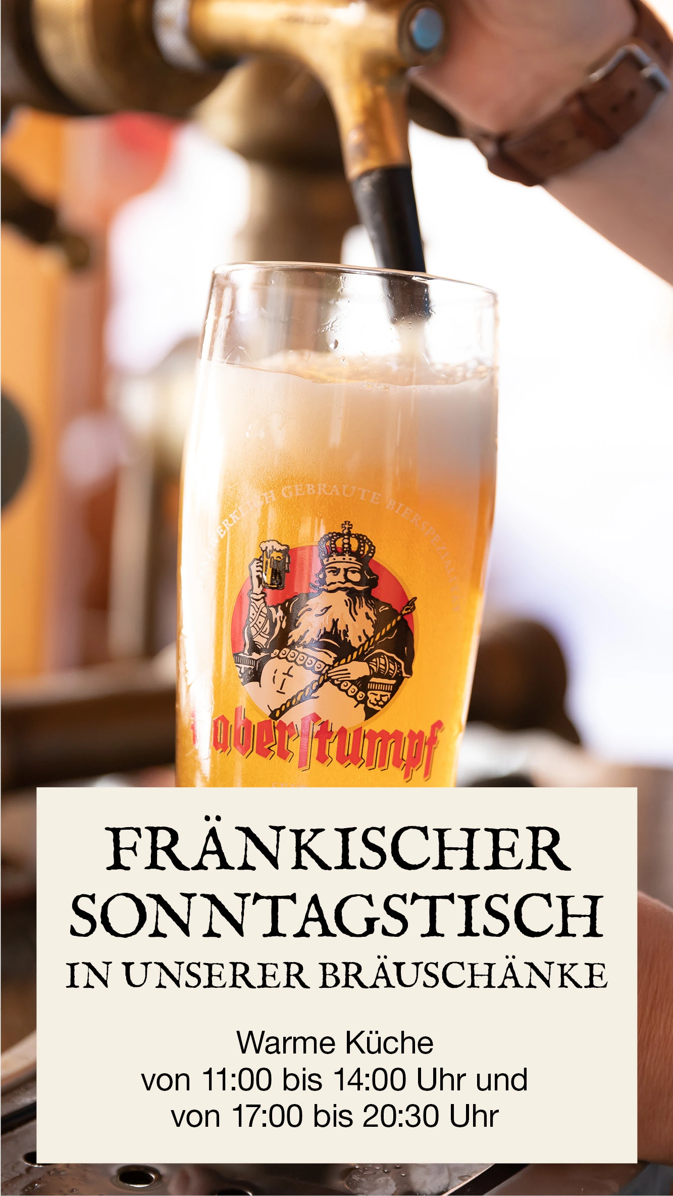 WARME KÜCHE AM SONNTAG IN DER BRÄUSCHÄNKE