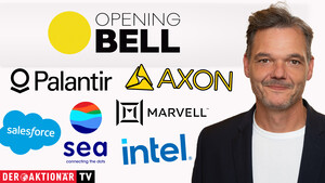 Opening Bell: Wall Street nimmt Fahrt auf; Intel, Marvell Technology, Sea, GM, Salesforce, Palantir, Axon Enterprise im Fokus 