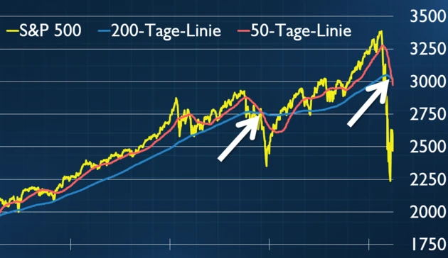 US‑Börse: Death Cross‑Signal und Grabstein‑Kerze – Weiteres Unheil für Aktien vor der Tür? Riedl Report #004