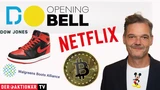 Infront DowJones: Opening Bell: Dow Jones, Nike, Walgreens, S&P 500, Netflix, Disney, Bitcoin