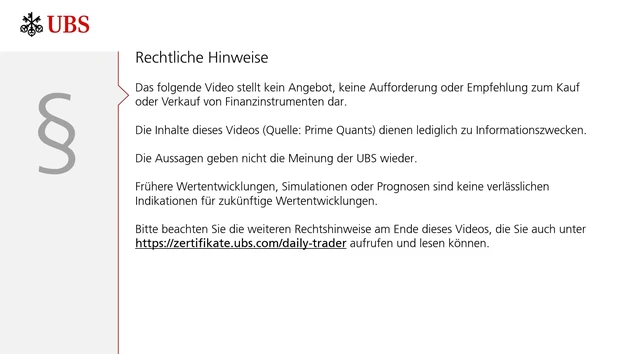 UBS DailyTrader: Netflix ‑ Vor der 700‑Dollar‑Marke abgedreht