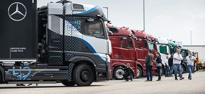 Daimler Truck&#8209;Aktie im Plus: LKW&#8209;Bauer zieht am Freitag in den MDAX ein (Foto: Börsenmedien AG)