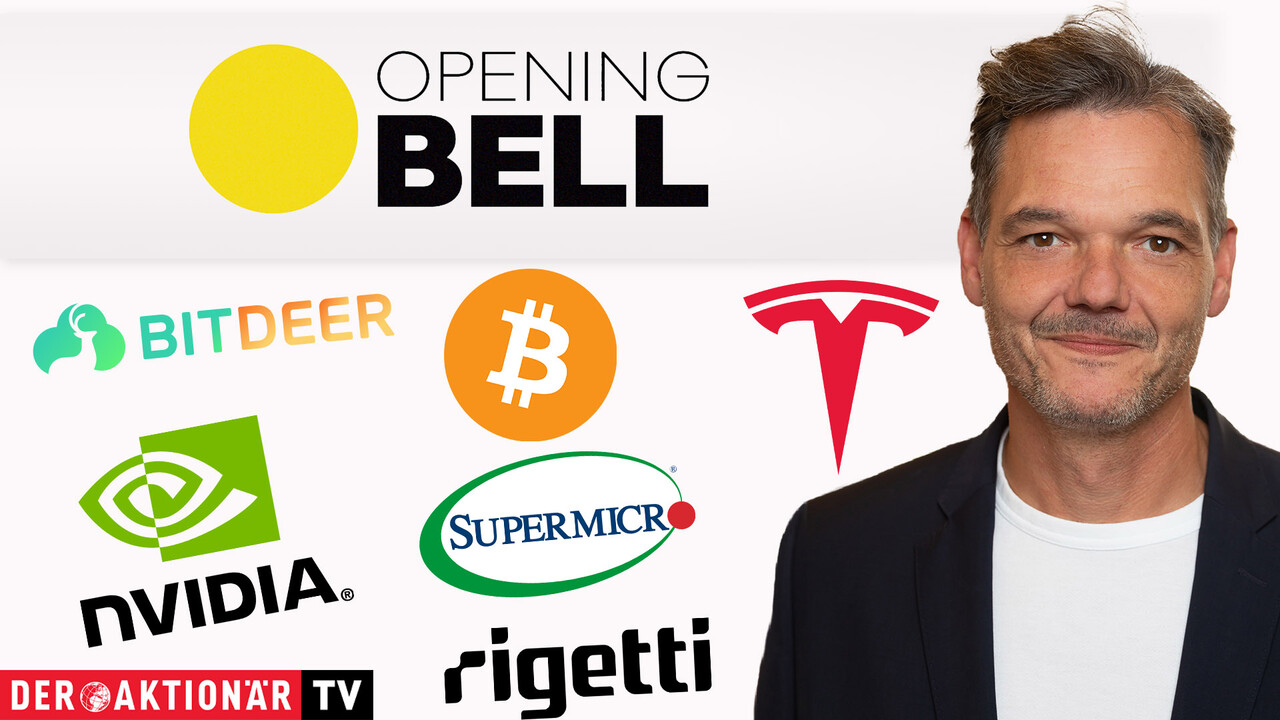 Opening Bell: Gespanntes Warten auf Fed-Entscheid; Rigetti, Bitcoin, Bitdeere, Tesla, Nvidia, Broadcom, Super Micro Computer, Alphabet im Fokus