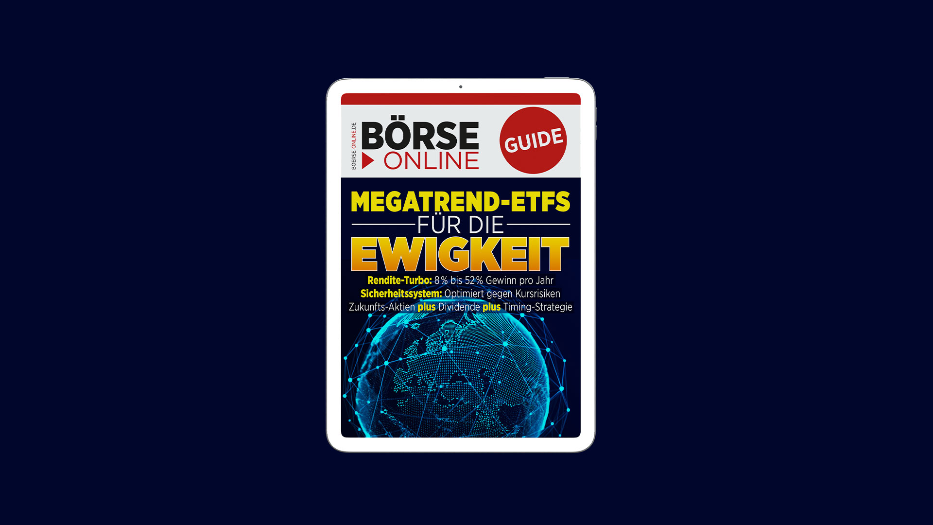 Nur noch heute: Sichern Sie sich den kostenlosen BÖRSE&#8209;ONLINE&#8209;Guide zu „Megatrend&#8209;ETFs für die Ewigkeit“ (Foto: Finanzen Verlag)