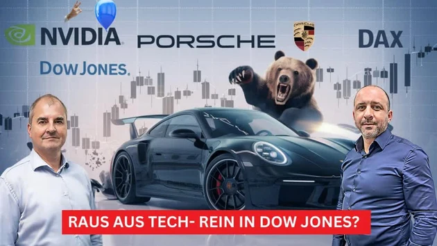 Nasdaq 100 mit Verlusten ‑ raus aus Tech‑ und KI‑Aktien und rein in Old Economy?