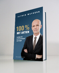 Buch "100 % mit Aktien" von Alfred Maydorn