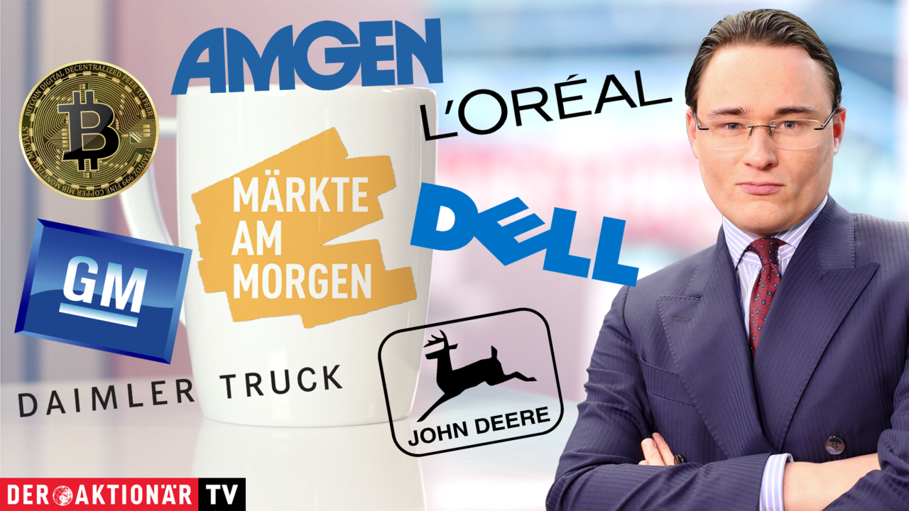 Märkte am Morgen: DAX auf Richtungssuche; Bitcoin, Daimler Truck, Amgen, General Motors, Deere, Dell, L'Oréal, Amazon, Intel