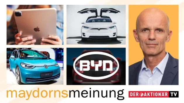 Maydorns Meinung: Nasdaq, Hang Seng, Alibaba, Apple, BYD, VW, Tesla, Lithium, Jinko, BioNTech, Varta