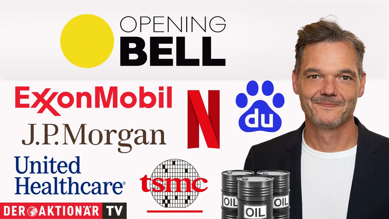 Opening Bell: Q2‑Zahlensaison nimmt Fahrt auf; Öl, TSMC, Unitedhealth, Netflix, JPMorgan Baidu im Fokus