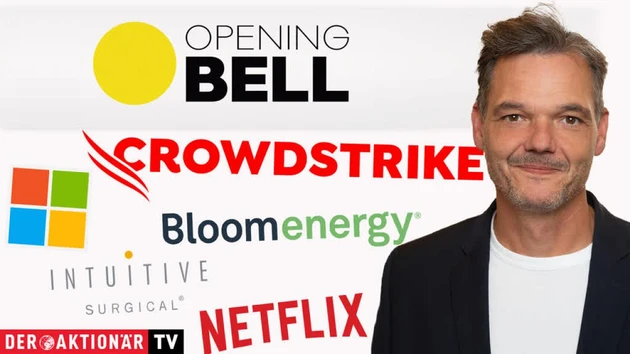 Opening Bell: Crowdstrike, Microsoft, Palo Alto, Intuitive Surgical, Netflix, Bloom Energy