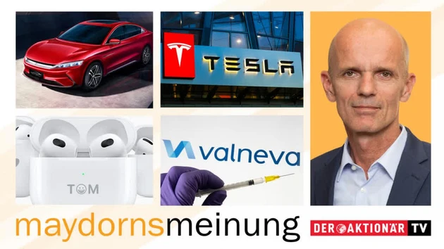 Maydorns Meinung: Valneva, VW, Varta, Tesla, BYD, Alphabet, Apple, Amazon, SolarEdge, JinkoSolar