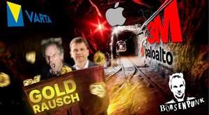 Börsenpunk: Goldrausch ‑ Welche Aktie gehört ins Depot? Apple: Ist der Tech‑Konzern am Ende? Varta, 3M, Palo Alto, Frosta im Check 