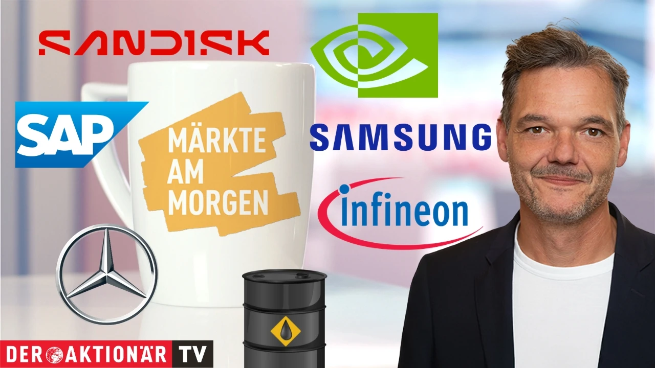 Märkte am Morgen: DAX weiter auf Rekordkurs; Ölpreis, Kospi, Samsung Electronics, Nvidia, SAP, SUSS, K+S, Mercedes Benz, Daimler Truck im Fokus