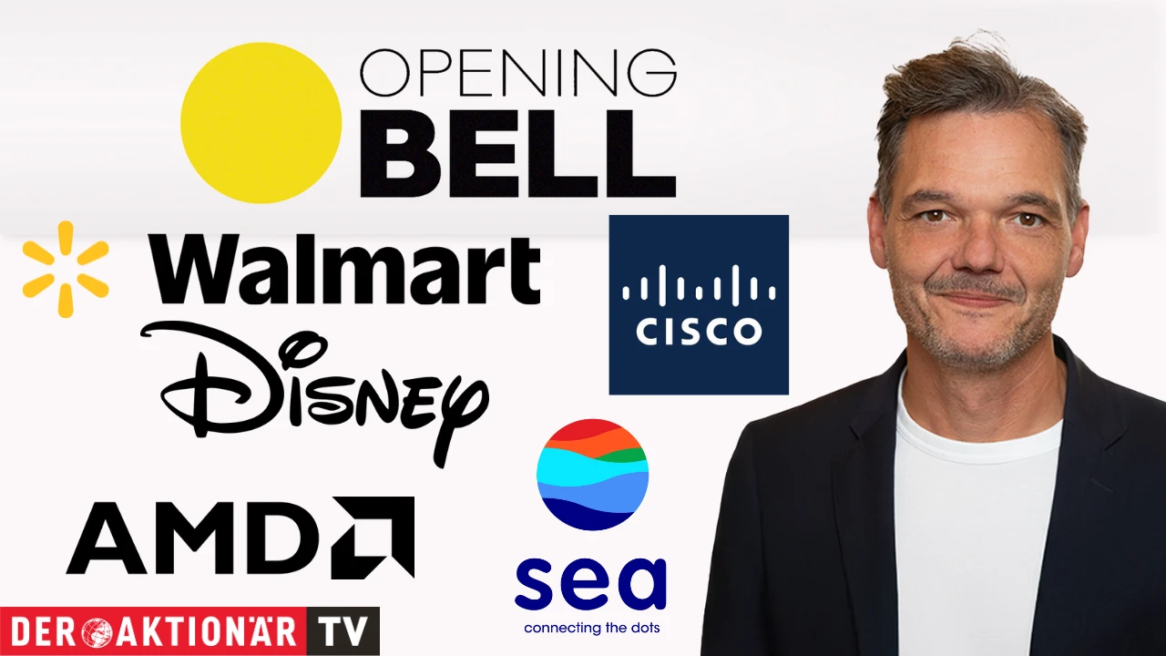 Opening Bell: Wall Street startet schwächer; AMD, Cisco Systems, Disney, Sea im Fokus