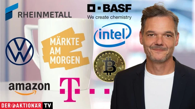 Märkte am Morgen: DAX versucht sich zu stabilisieren ‑ Bitcoin, Intel, Amazon, Volkswagen, Rheinmetall, Renk, BASF, Deutsche Telekom im Check
