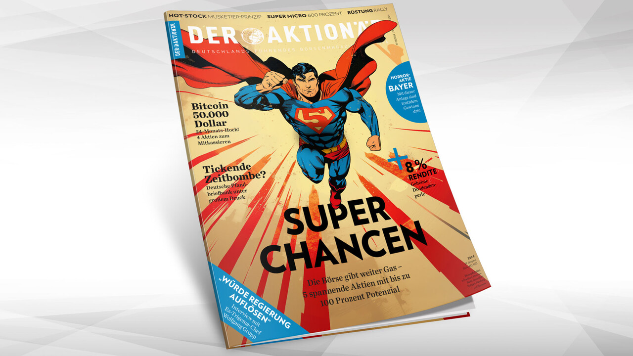 Super Chancen: Die Börse gibt weiter Gas – 5 spannende Aktien mit bis zu 100 Prozent Potenzial