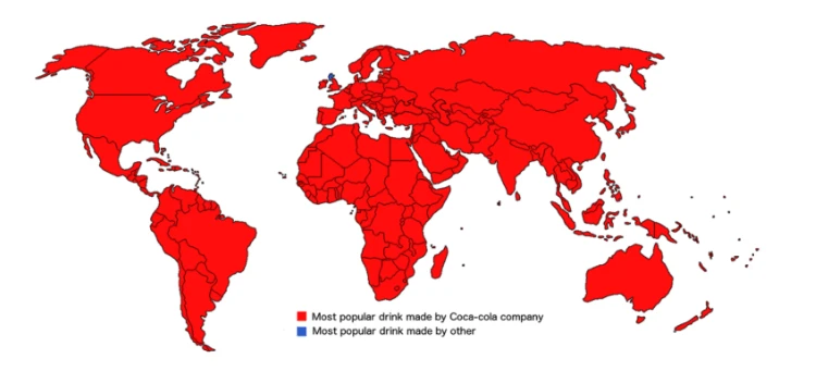 Coca-Cola Marktabdeckung